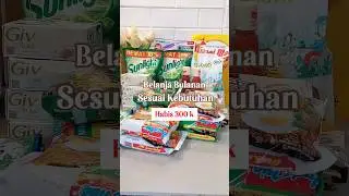 Belanja Bulanan Budget 300 k ‼️ Hemat Atau Boros Ya ❓️