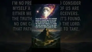The Path Is Yours Alone #TruthFound #WalkWithFaith #SpiritualJourney #LeadWithLight