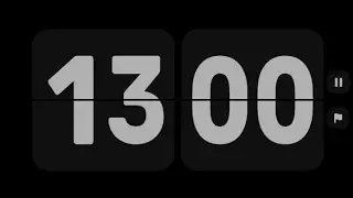 black screen timer 13 minute