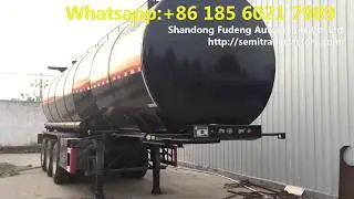 Cheap price Coal Tar tanker trailer , China Bitumen tanker , Tar oil tank semi trailer for sale