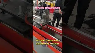 Custom-made PU foam shutter door machine for a Turkish customer #t&uuml;rkiye #pufoam #rollershutter