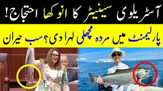 Australian Senator Waves Dead Salmon in Parliament! Shocking Protest Goes Viral