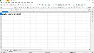 AVERAGE function; calculate average #libreofficecalc #libreofficetutorial #average