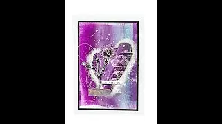 Открытка с использованием красок и раскрасок #tracyevansboutiquedesigns #stamping