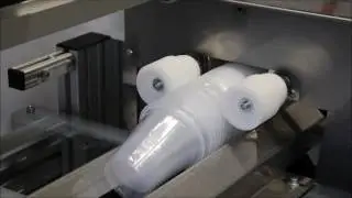 VM009 Cup counting and packaging with counting screw