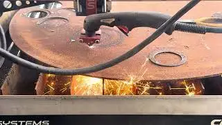 Cutting circles with my CNC Plasma cutter
