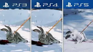 Ellie's Hunt (Rabbit Scene) - The Last of Us Side by Side Comparison (PS3 vs PS4 vs PS5)