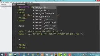 PHP Tutorial For Beginners 9 - Echo with escaping characters:  Single and Double quotes