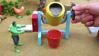 Diy tractor mini Bulldozer to making concrete road | Construction Vehicles, Road Roller