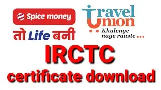 irctc certificate download travel union