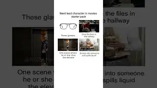Nerd lead character in movies starter pack meme #Memes