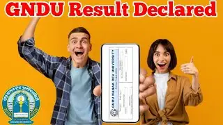Gndu Result Declared || Gndu Bsc ( Hons.) Botany Result || Gndu Odd Semester Exams Result 2023