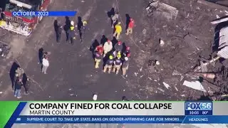 Company fined $31,500 for safety violations in Kentucky coal preparation plant collapse