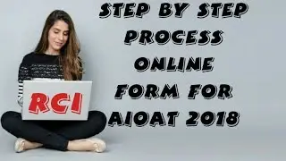 Step by step process  online  form for AIOAT 2018