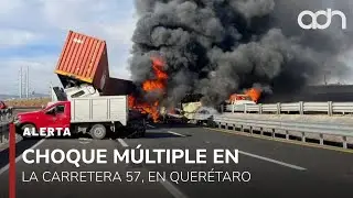 🚨¡Última Hora! Terrible accidente en el kilómetro 28 de la carretera 57, en Querétaro
