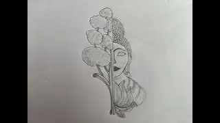 How to draw Lord Buddha drawing | drawing for beginners @premdrawingacademy1166