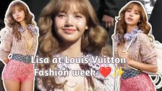 Lisa at Louis Vuitton fashion week in Paris 2025 #blackpink #lisa #viralvideo 