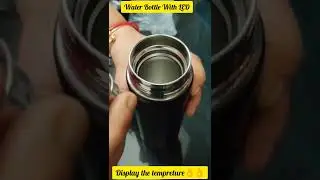 Hot & Cold Water Bottle with Temperature Sensor Unboxing & Review Insulated Water LED Bottle#shorts