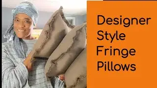 How To Make A Decorative Fringe Pillow