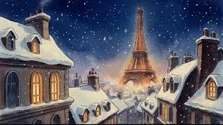 Paris Late Night ❄️ 1940s Vintage Music | Calm Background Sounds