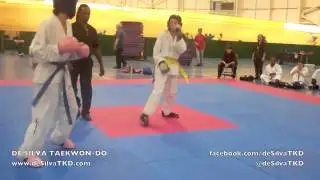 De Silva TKD: 2012 British Championships - Katie Rao vs Rachel Elsdon