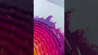 Watch This Mesmerizing Yellow Explosion: From Blank Canvas to Vibrant Masterpiece! 🎨✨
