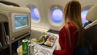 BUSINESS CLASS Airbus A380| Biggest Airplane| AIRFRANCE Flight Paris -Miami