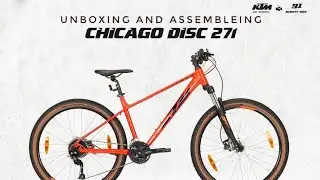 unboxing and assembling new KTM Chicago bicycle
