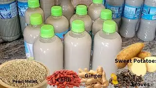 How to Make Kunun Zaki, a Sweet Millet Drink, for Beginners. | Kunu Zaki Recipe
