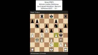 Shorts de ajedrez Wlodzimierz Schmidt vs Peter Enders #chess #shorts #chessshorts