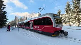 &Scaron;trbsk&eacute; Pleso&ndash;&Scaron;trba rack railway in Tatra Mountains (04.01.2026)