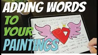 How to Apply Text to Your Painting | Acrylic Painting Tips Ep 23