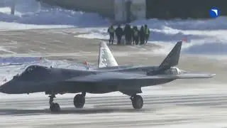 Kings of the Sky take flight: Rostec delivers Su-57 and Su-34 planes to Russian military. #su57