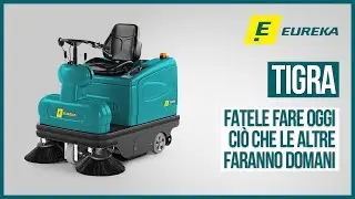Motoscopa Uomo a Bordo Compatta | Spazzatrice Professionale Eureka TIGRA