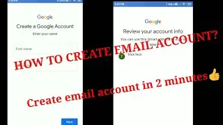 How to create an email account? Email account keise banaye? ||Trick&Tech||