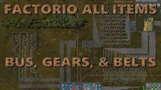 Factorio 0.16 All Item Train - Start, Gears and Belts
