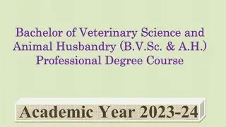 Bachelor of Veterinary Science and  Animal Husbandry(B.V.Sc & A.H) DOCUMENTS REQUIRE FOR ONLINE FORM