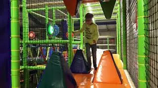 Interactive playsystem integrated in a playground