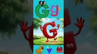 Learn Alphabet G letter things song! #abcs #kidslearning #shorts