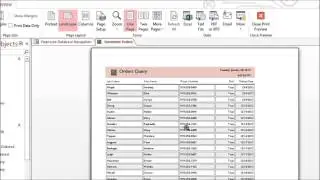 Access 2013 Printing Reports