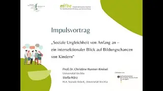 &bdquo;Soziale Ungleichheit von Anfang an &ndash; ein intersektionaler Blick auf Bildungschancen von Kindern&ldquo;