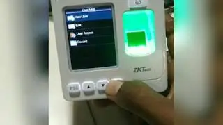 How to enroll user on biometric device ZKTeco SF100