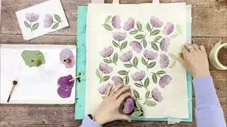 Printing Project- Spring Flower Tote Bag