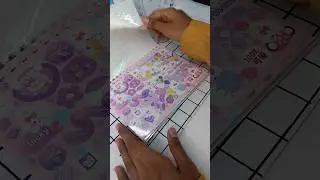 Unboxing Kawaii Sticker Book 🍥✨ | Cute Stickers Collection | KidyWidy Art and Craft #shorts