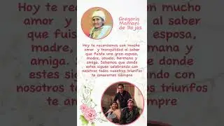 invitaci&oacute;n Misa de 6 meses de Gregoria de Rojas