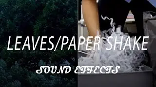 Rustling through paper - shaking a tree branch - moving a bush - sound effects