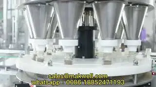 Automatic high speed rotary type powder auger filler, powder filling machine for bottle