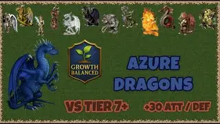 💙 Azure Dragons vs All Upgraded Tier 7 Units ⚔️ | Heroes 3 Ultimate Power Test | Growth Balanced