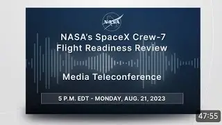 NASA_s SpaceX Crew-7 Flight Readiness Review#space#science#nasa#spaceexploration#astrobiology
