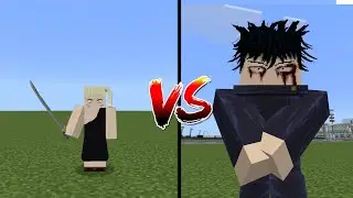 Haruta Vs Megumi In Jujutsu Kaisen Minecraft | Jujutsu Awakening Addon/MCPE